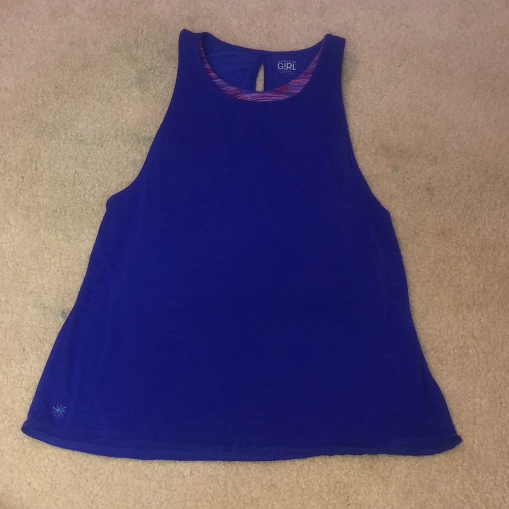 Athlete Girl Purple Tank with a built in camisole.